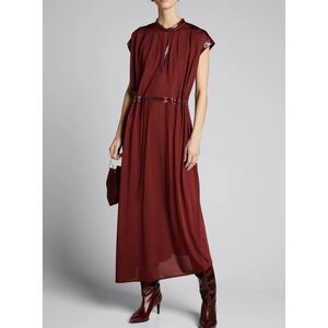 Sies Marjan Cap-Sleeve Jersey Midi Dress
